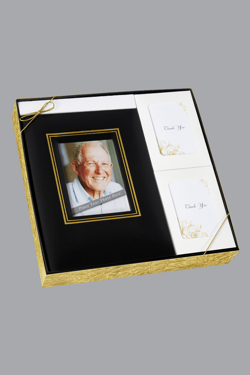 Black Rectangle Photo Frame Book Box Set