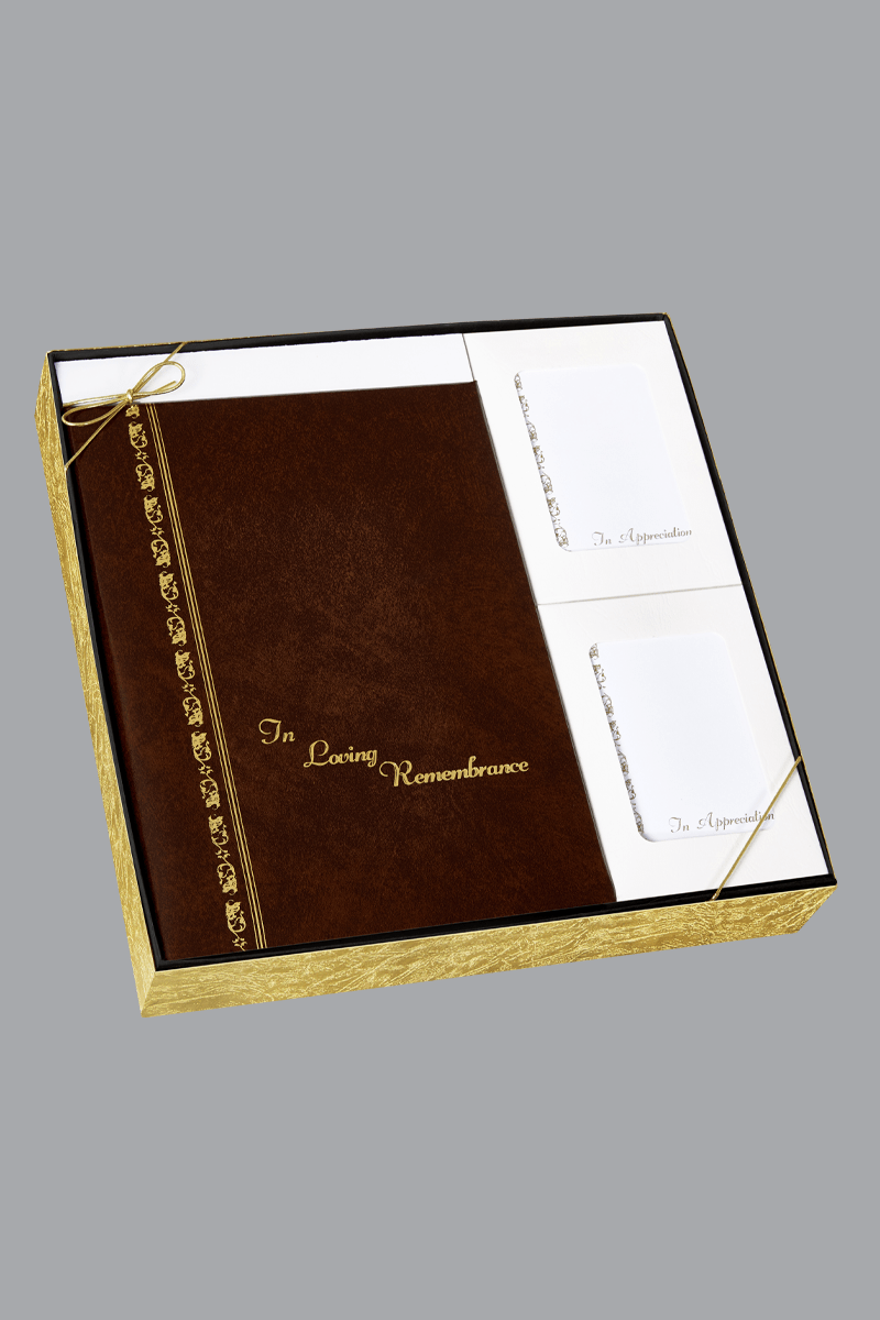 Rich Brown Gold Foil Royal Series Box Set