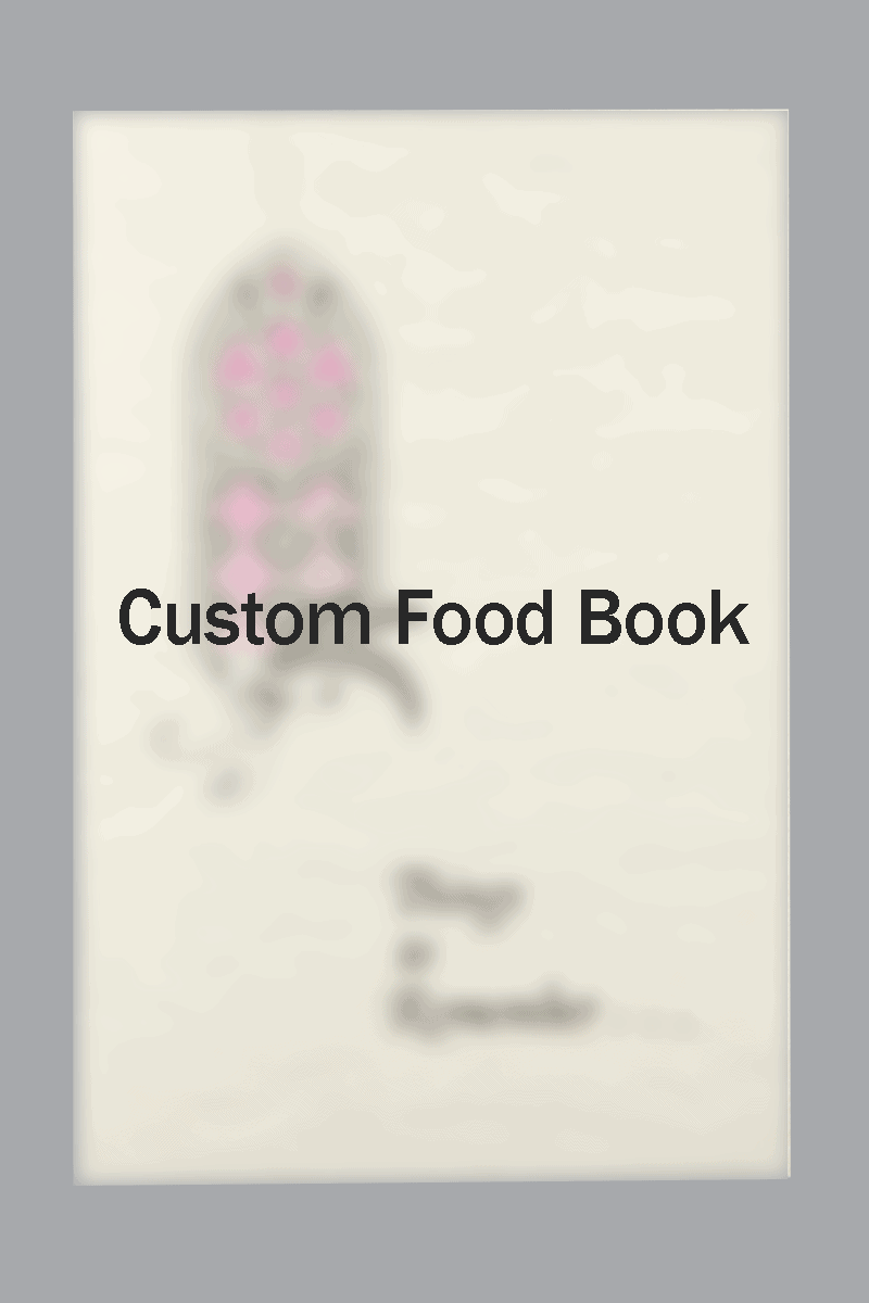 Custom Order - Food Books