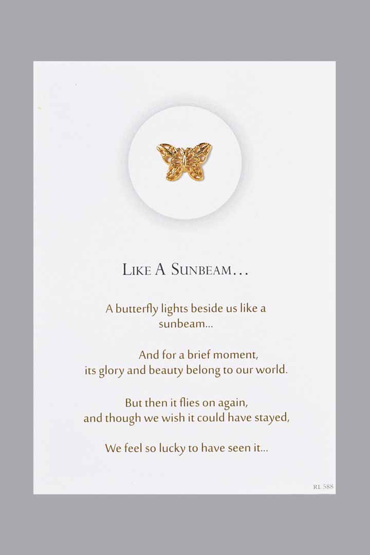 Butterfly Pin and Card