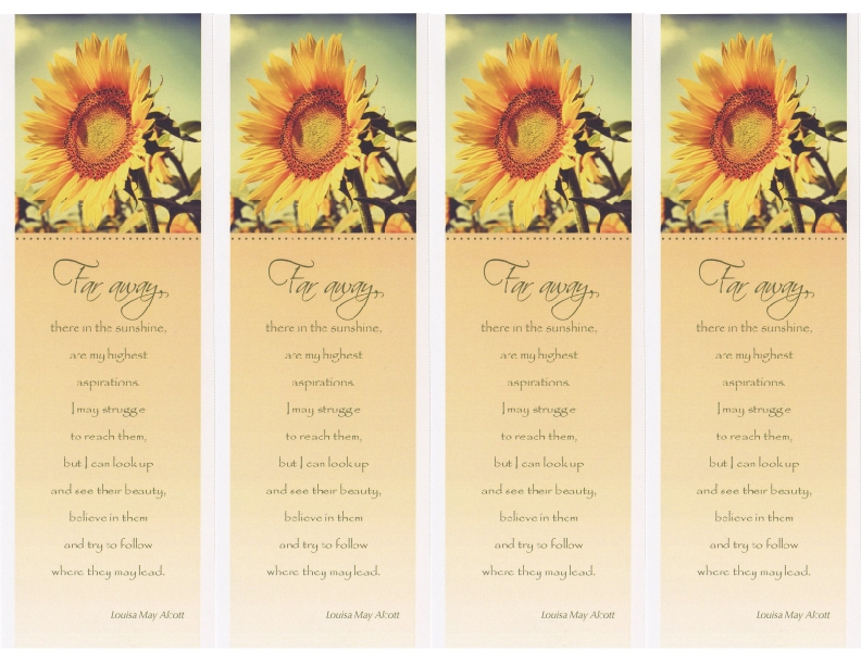 Sunflower Bookmark - Engraved Acrylic Blank - CamiPaige Boutique –  CamiPaigeBoutique