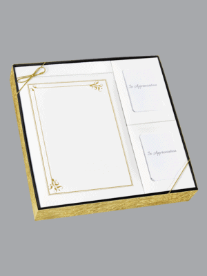 White and Gold Foil Art Deco Box Set