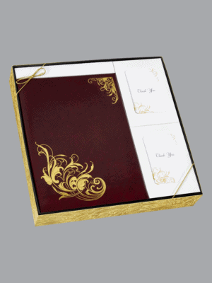 Burgundy Gold Foil and Burnished Majestic Box Set