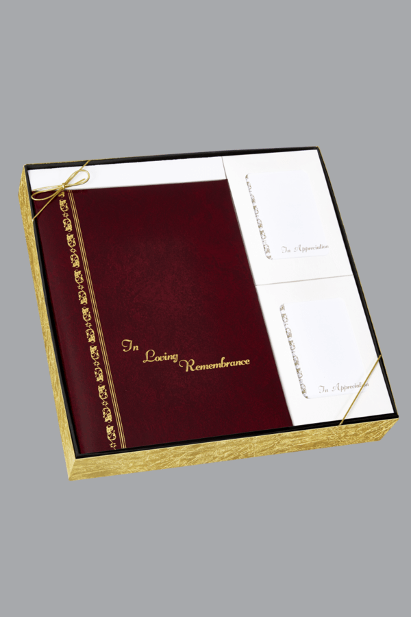 Burgundy Gold Foil Royal Series Box Set