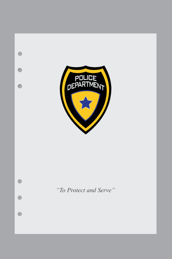 Police Department Insignia title page