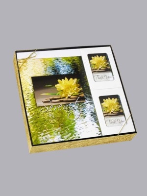 Yellow Lotus on stones Serenity Box Set