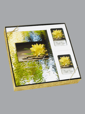 Yellow Lotus on stones Serenity Box Set