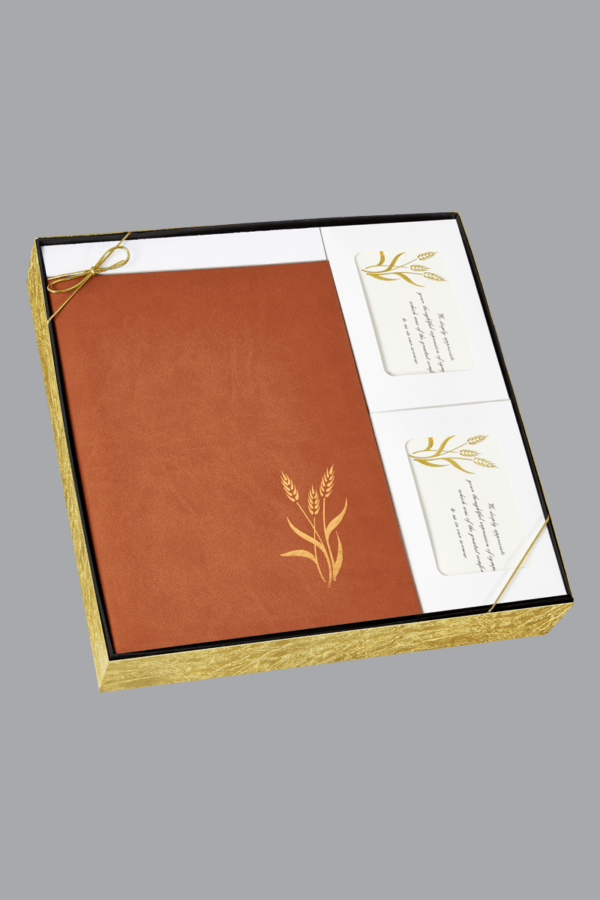Copper Foil Wheat gift box set 7509