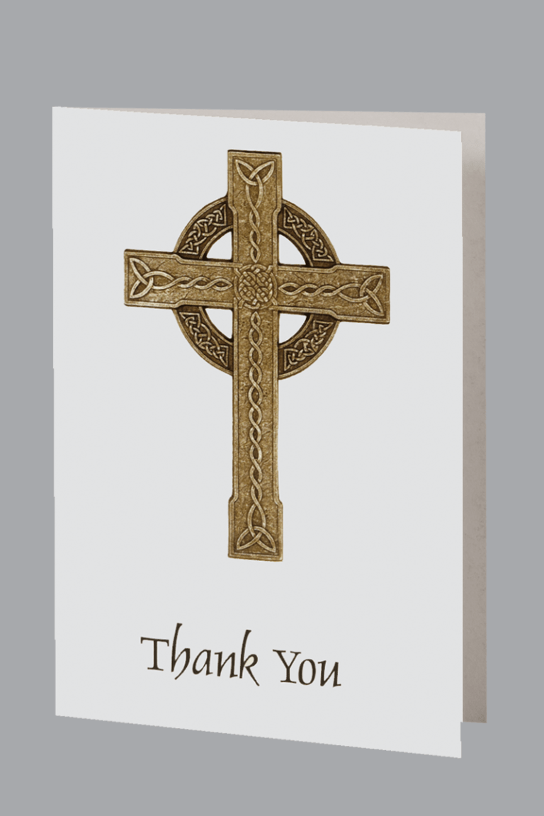 Traditional Celtic Cross open acknowledgment