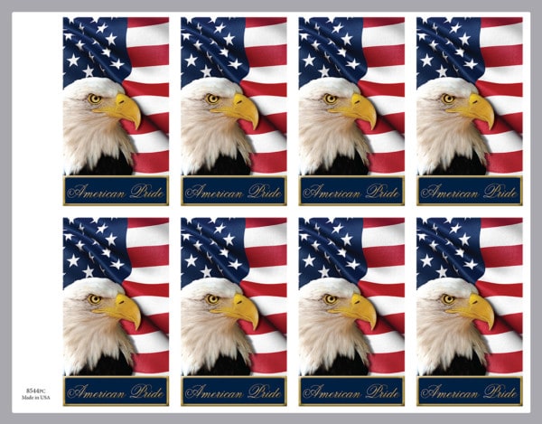 8 up american pride prayer card
