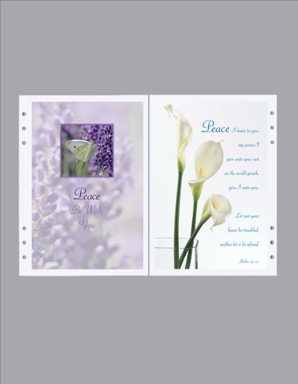 calla lily and butterfly divider page