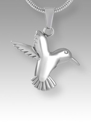 silver hummingbird pendant