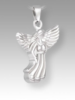 silver angel pendant