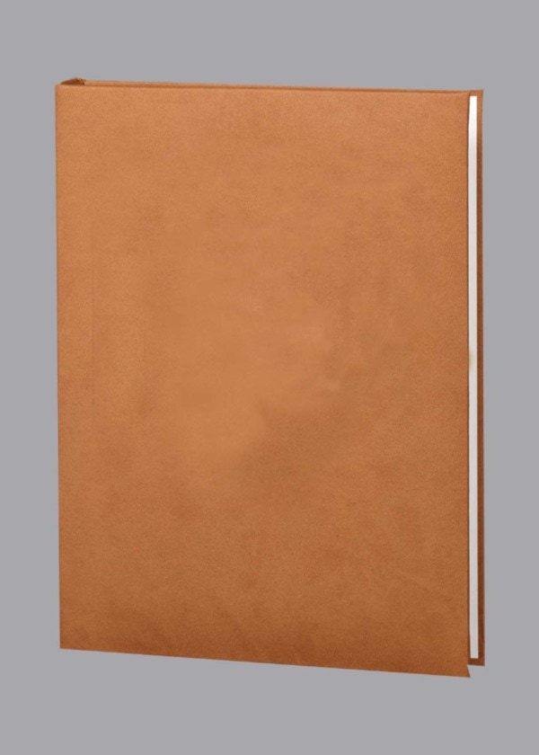 Traditional Series rust colored funeral guest book