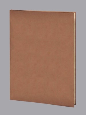 Soft Touch Tan Traditional Funeral Guest Book
