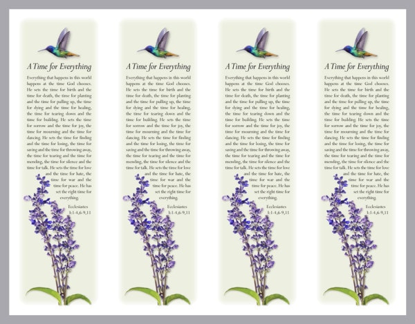 4 Bookmarks with hummingbird