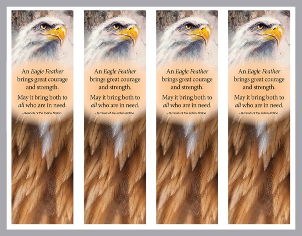 4UP bookmark with Eagle
