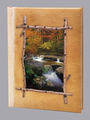 Autumn Stream Funeral Guest Book