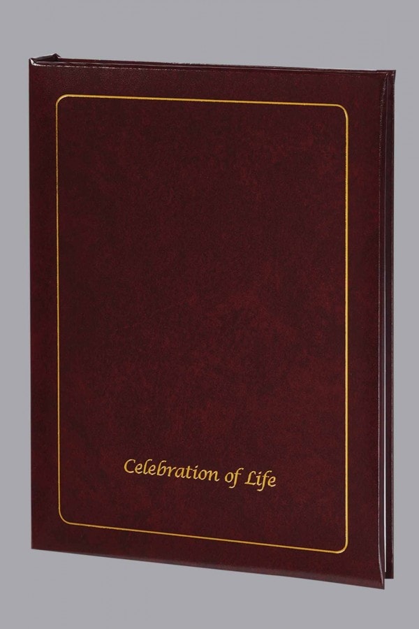 Celebration of Life Funeral Guest Book