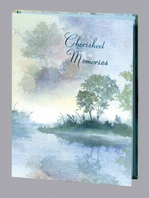 Morning Mist Funeral Guest Book