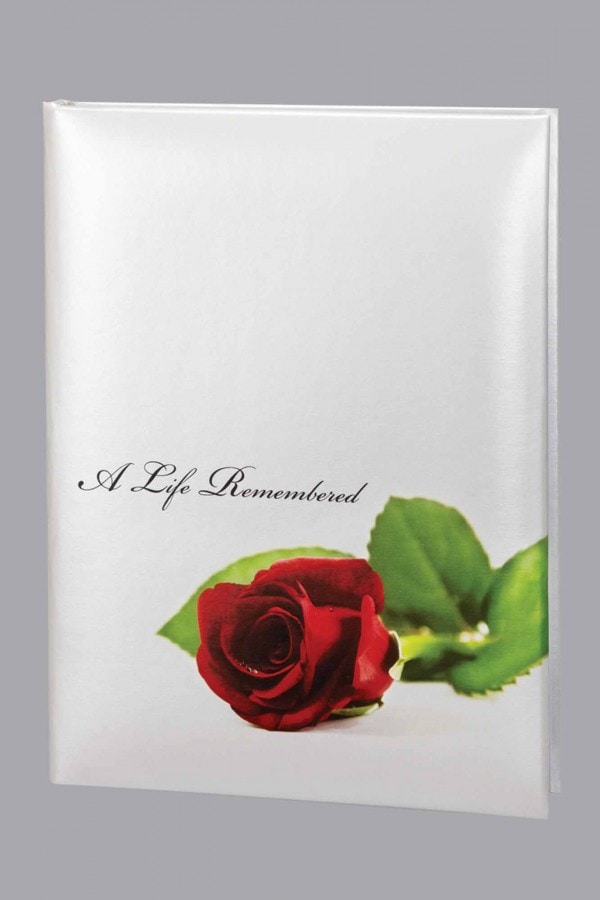 Regal Rose Funeral Guest Book