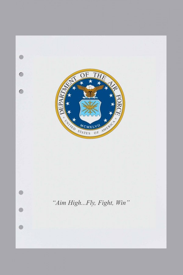 Service Insignia Air Force Title Pages