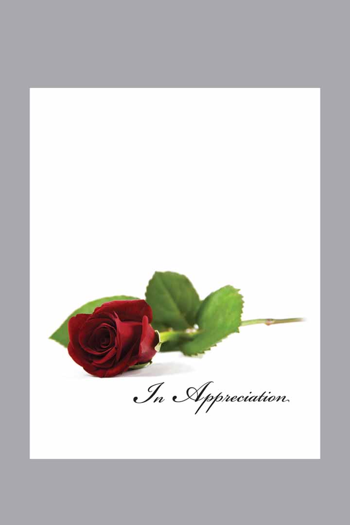 Regal Rose Appreciation Folder