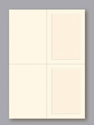 Blank Acknowledgments - Ivory Panel - Micro-Perf - 2-UP