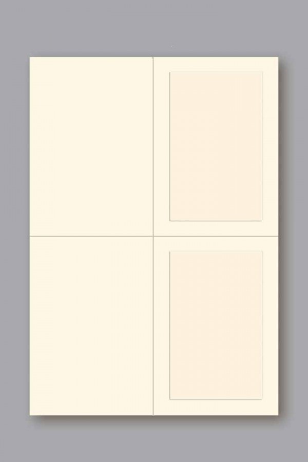 Blank Acknowledgments - Ivory Panel - Micro-Perf - 2-UP