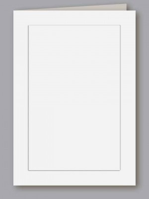 Blank Acknowledgments - White Panel - 1-UP