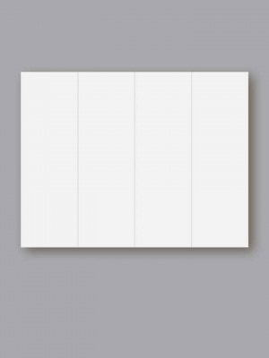 Blank Bookmark - White - 4-UP sheet