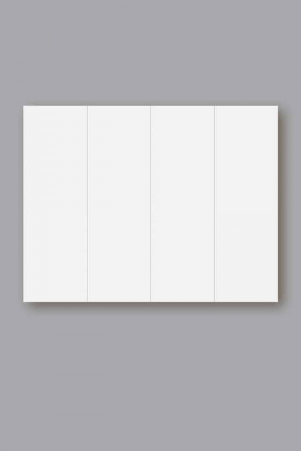 Blank Bookmark - White - 4-UP sheet