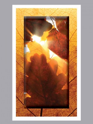 Copper Leaves Prayer Card