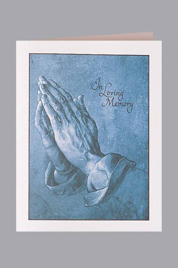 Blue Praying Hands Service Record